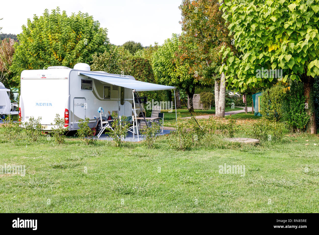 Camping in  the Vezere valleyFrance Stock Photo