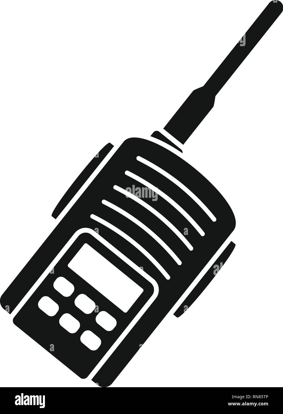 Police walkie talkie icon. Simple illustration of police walkie talkie  vector icon for web design isolated on white background Stock Vector Image  & Art - Alamy