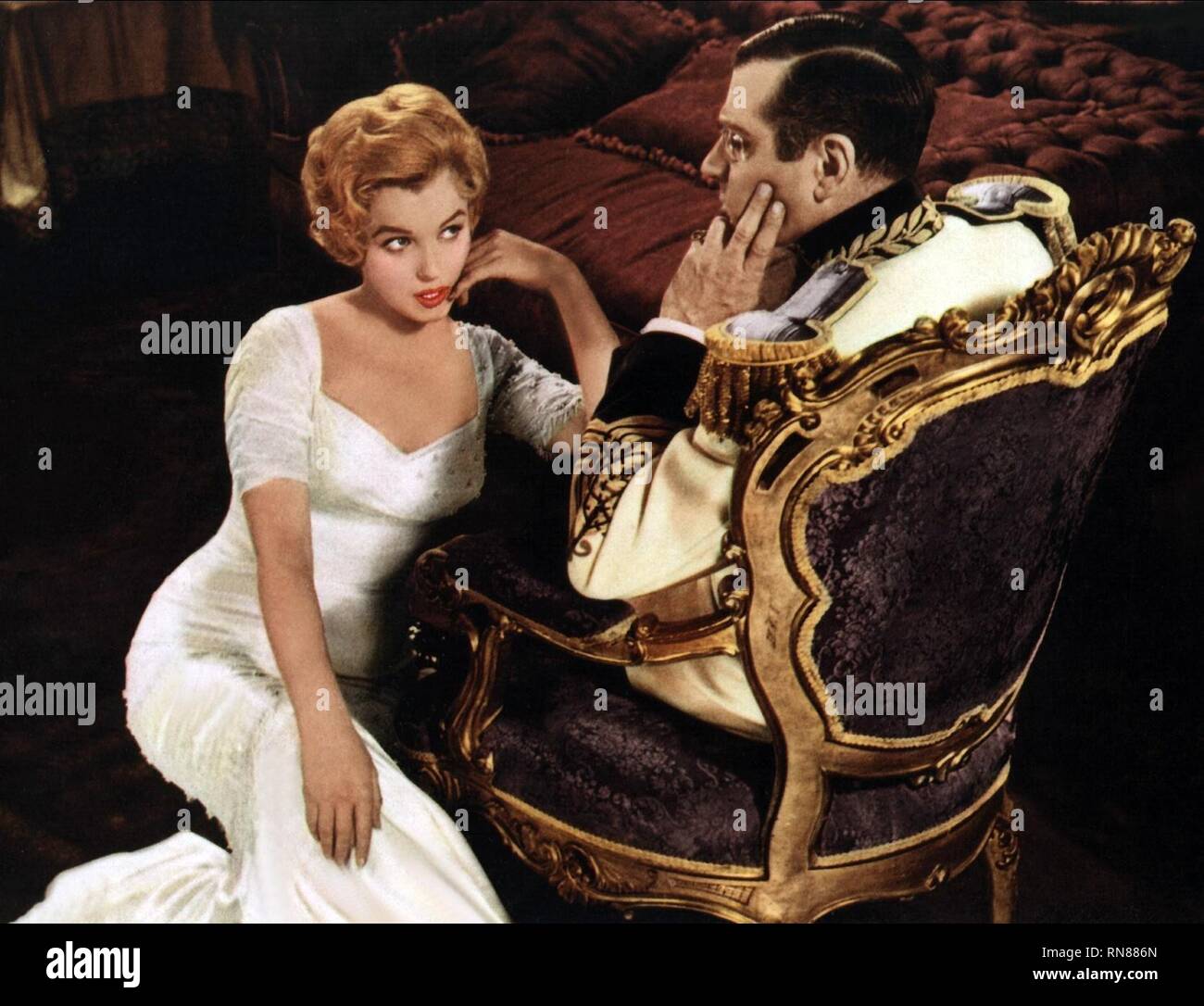 MONROE,OLIVIER, THE PRINCE AND THE SHOWGIRL, 1957 Stock Photo