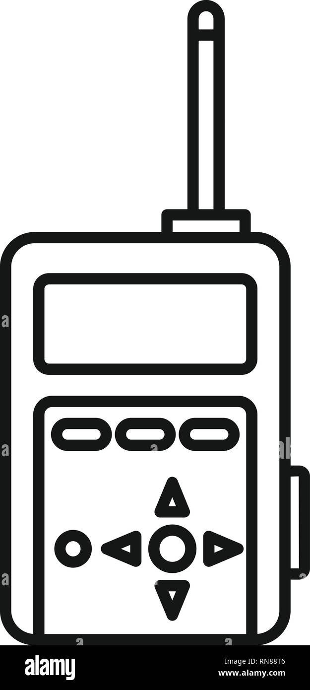 Camera smart remote icon. Outline camera smart remote vector icon for web design isolated on white background Stock Vector