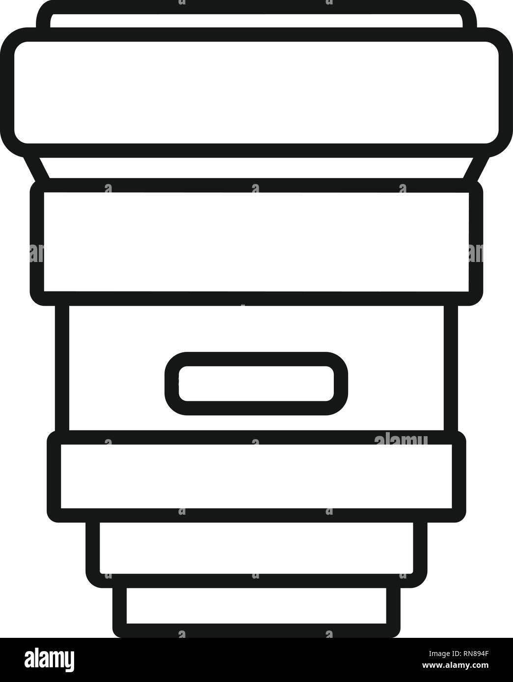 Modern lens icon. Outline modern lens vector icon for web design ...