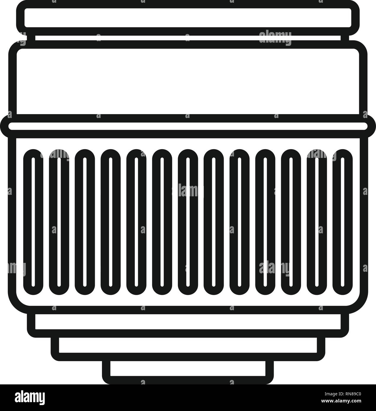 Macro lens icon. Outline macro lens vector icon for web design isolated ...