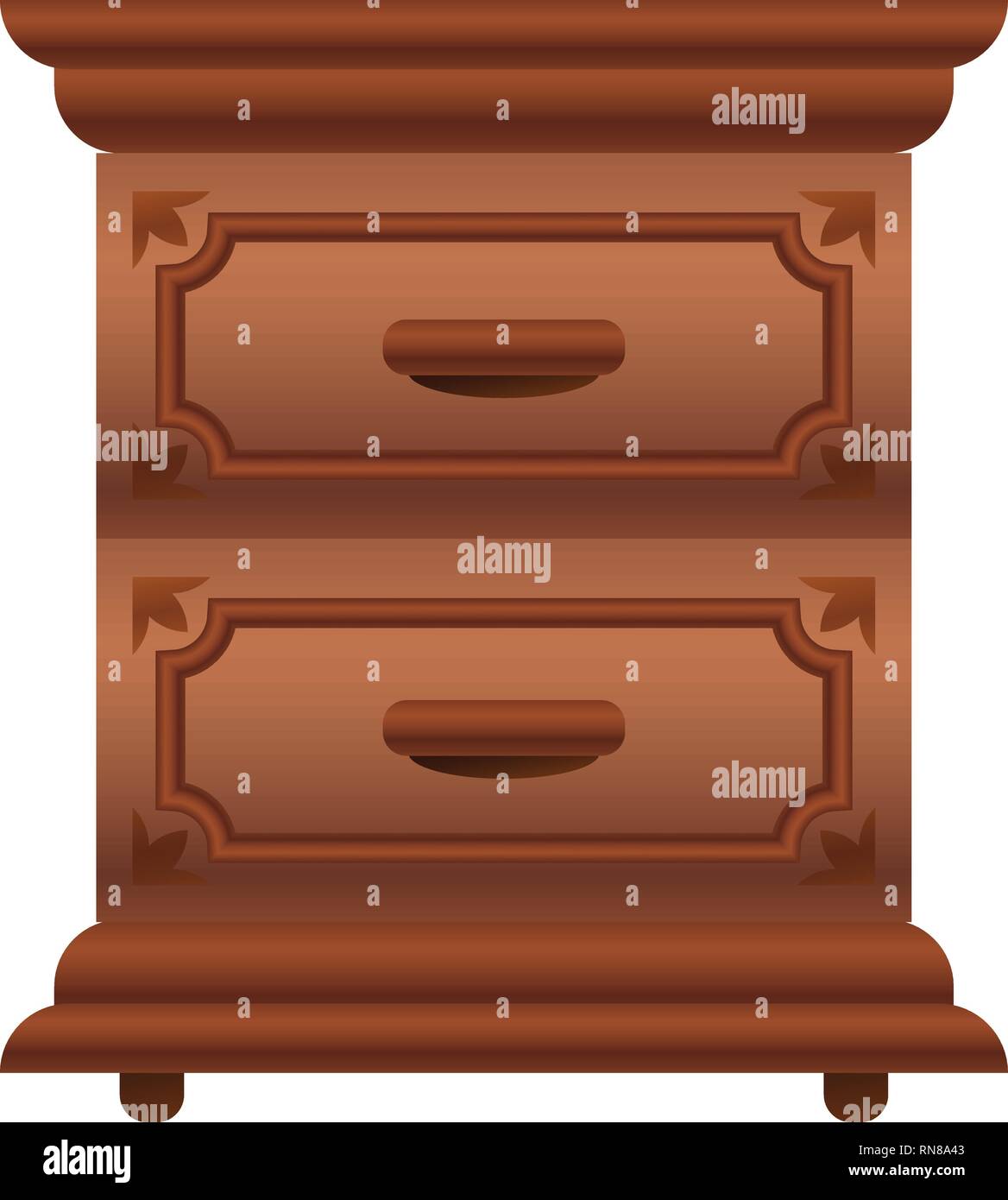 Luxury nightstand icon. Cartoon of luxury nightstand vector icon for ...