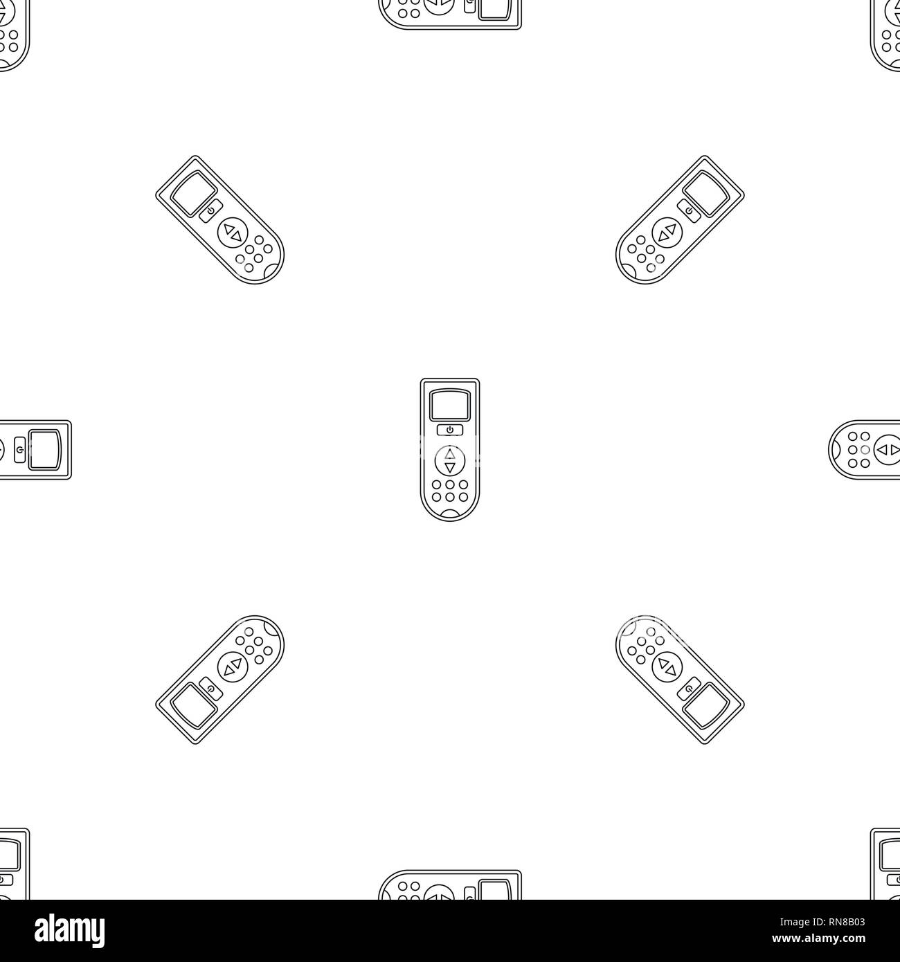 Remote control conditioner pattern seamless vector repeat geometric for any web design Stock Vector