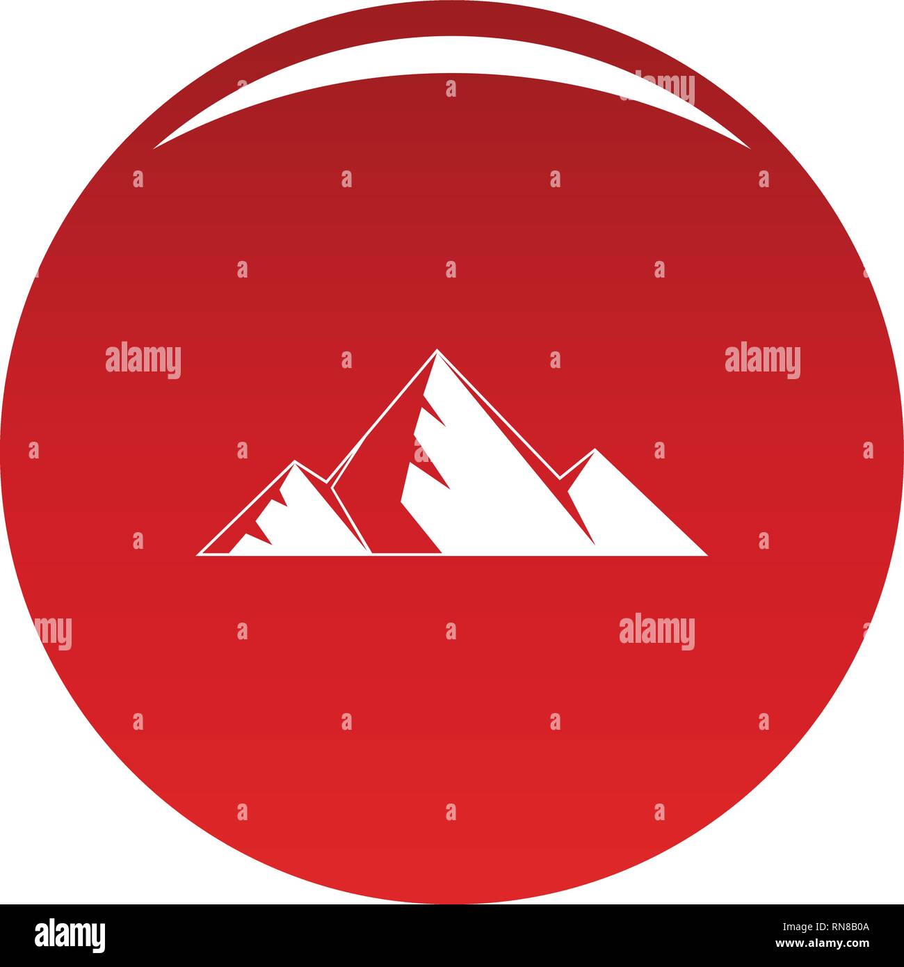 Mountain peak icon. Simple illustration of mountain peak vector icon ...