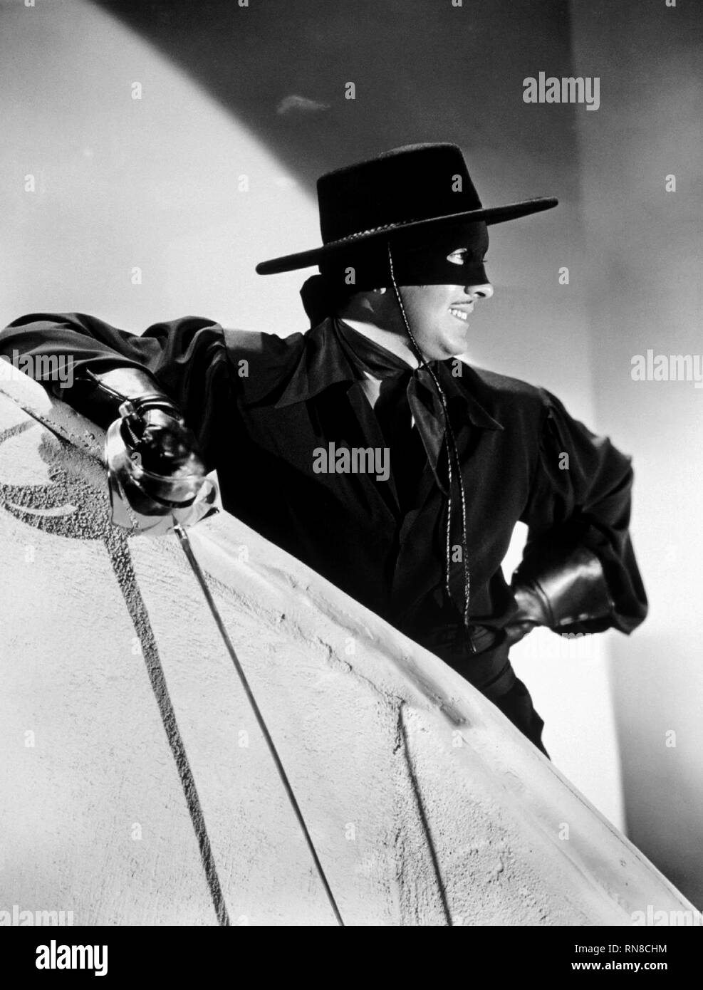 The mask of zorro 1940 tyrone power hires stock photography and images
