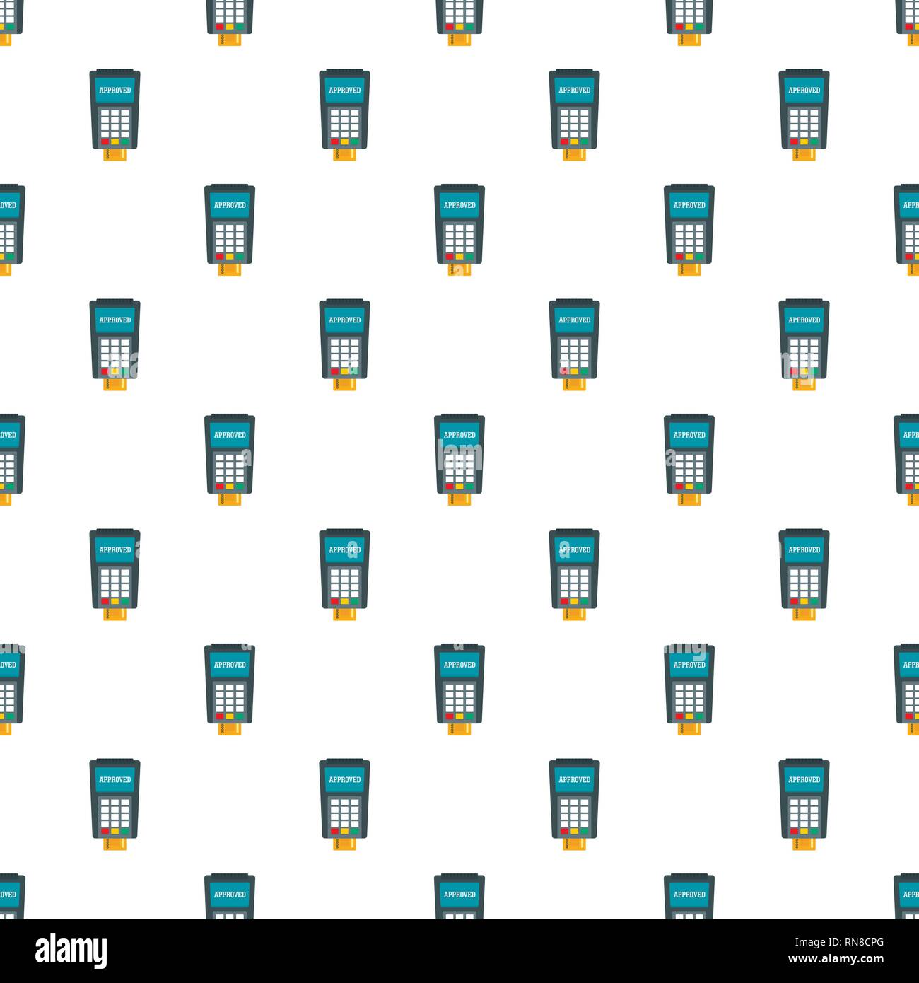 Payment approved credit card pattern seamless vector repeat for any web design Stock Vector