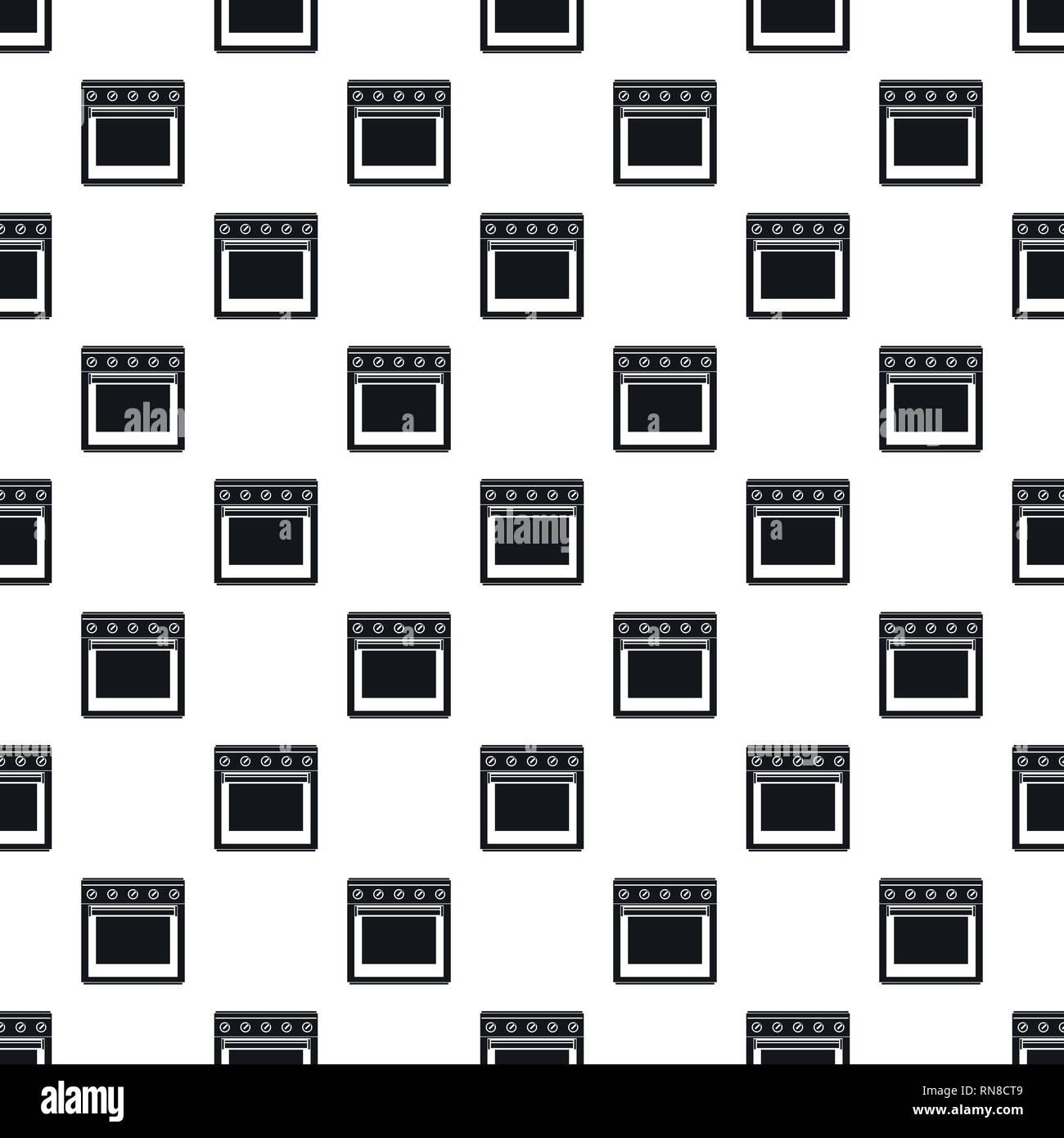 Big gas cooker pattern seamless vector repeat geometric for any web design Stock Vector