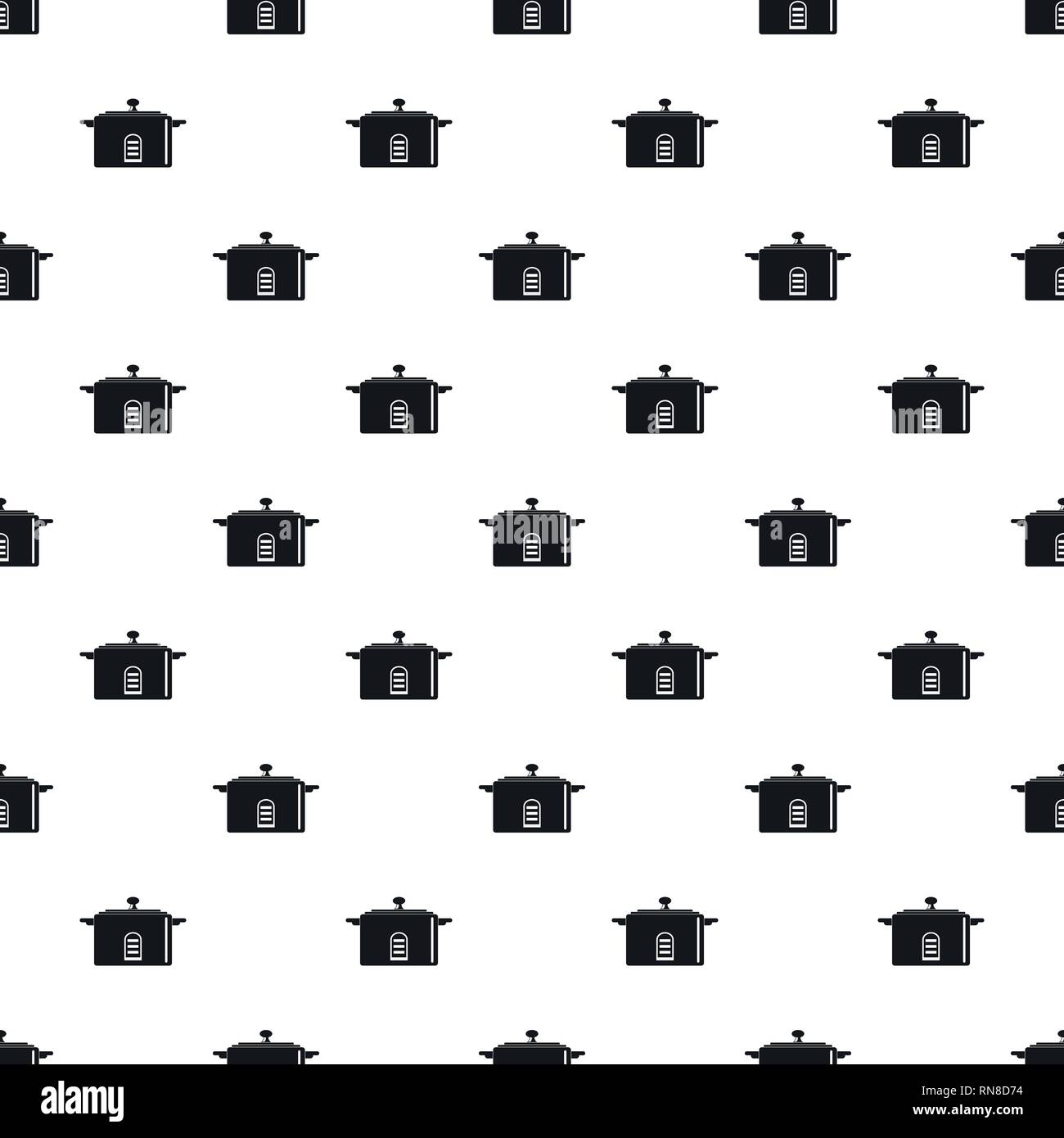 Digital saucepan pattern seamless vector repeat geometric for any web design Stock Vector