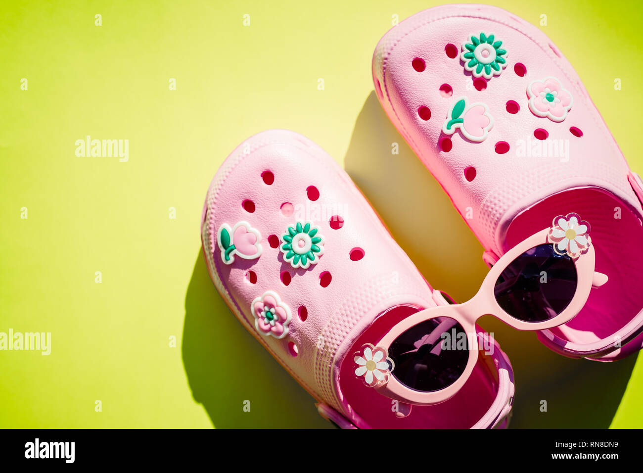 baby pink slippers