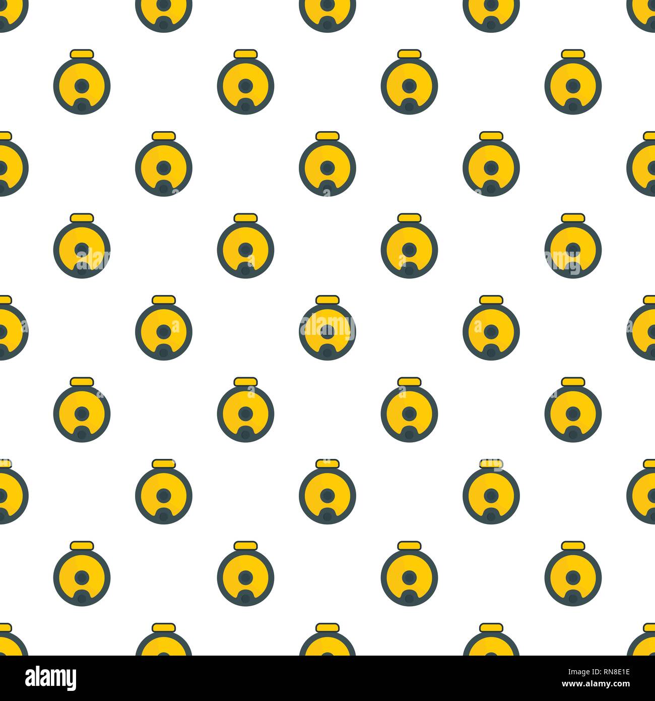 Top view robot vacuum cleaner pattern seamless vector repeat for any web design Stock Vector