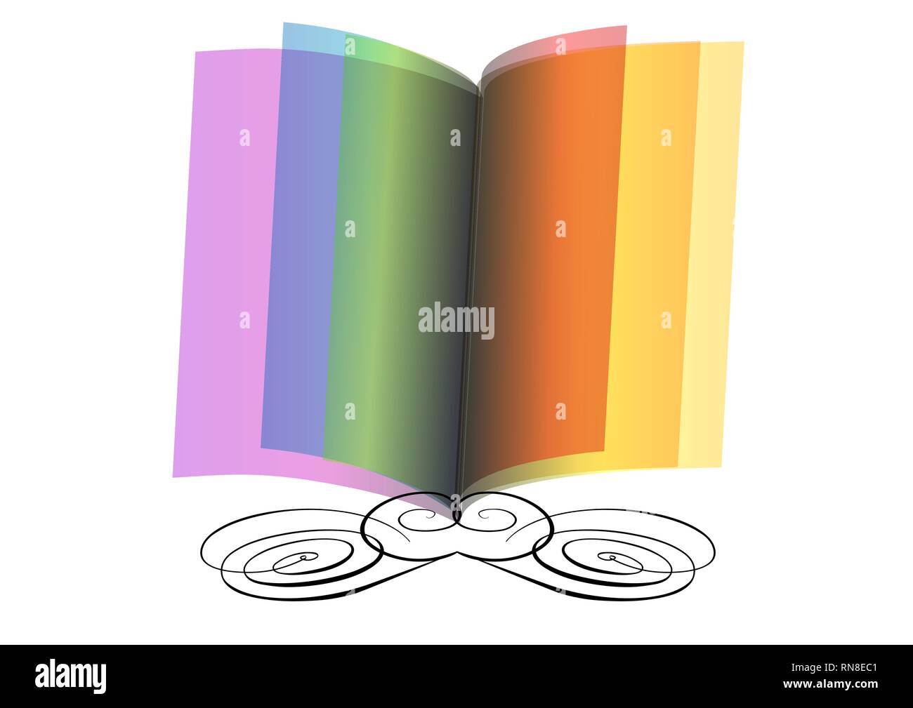 abstract background with open book. 10 EPS Stock Vector