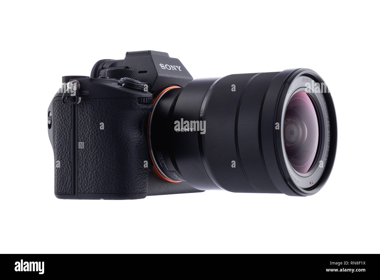 Varna, Bulgaria - February 07,2019: Image of Sony Alpha A7iii Mirrorless Digital  Camera with full-frame 24-megapixel Exmor R back-illuminated structur Stock  Photo - Alamy