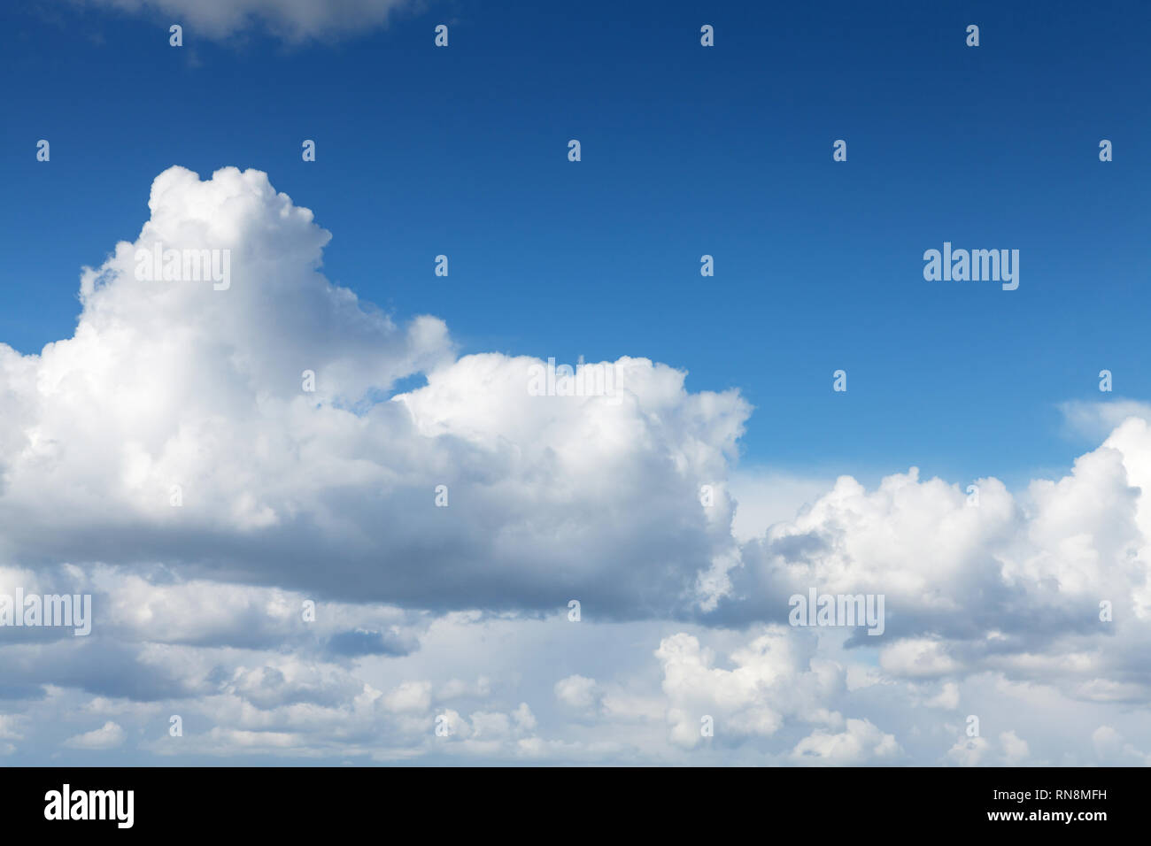 Blue sky and clouds with copy space Stock Photo - Alamy