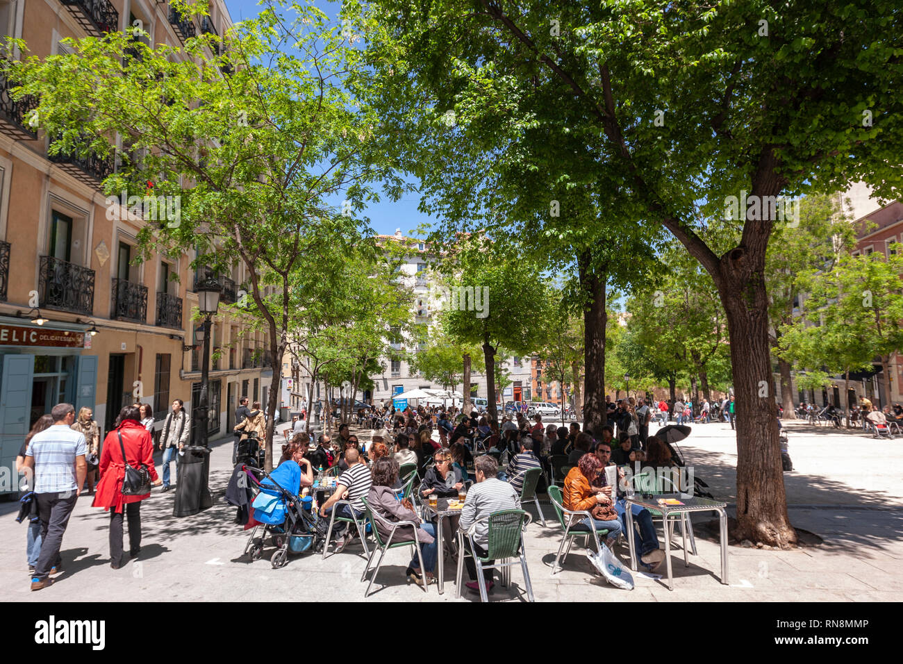 Plaza de la Paja, Madrid, Spain Stock Photo