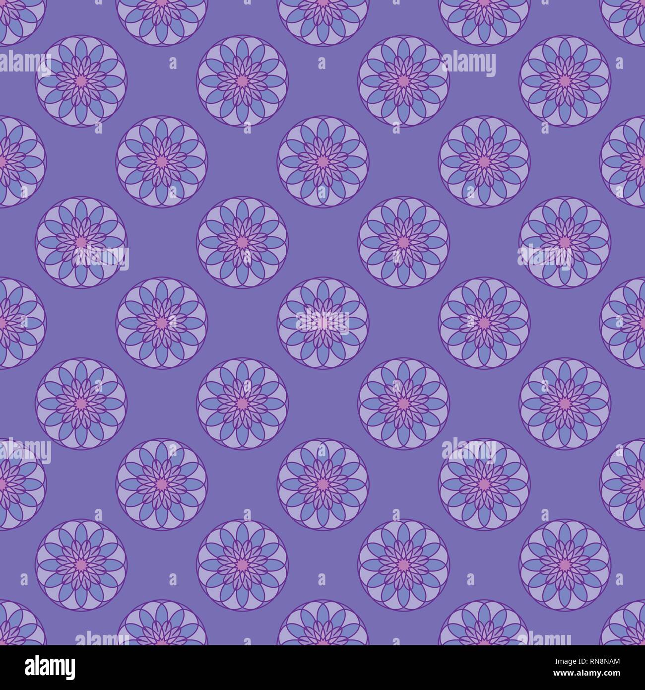 Floral seamless pattern on the violet background Stock Vector Image ...