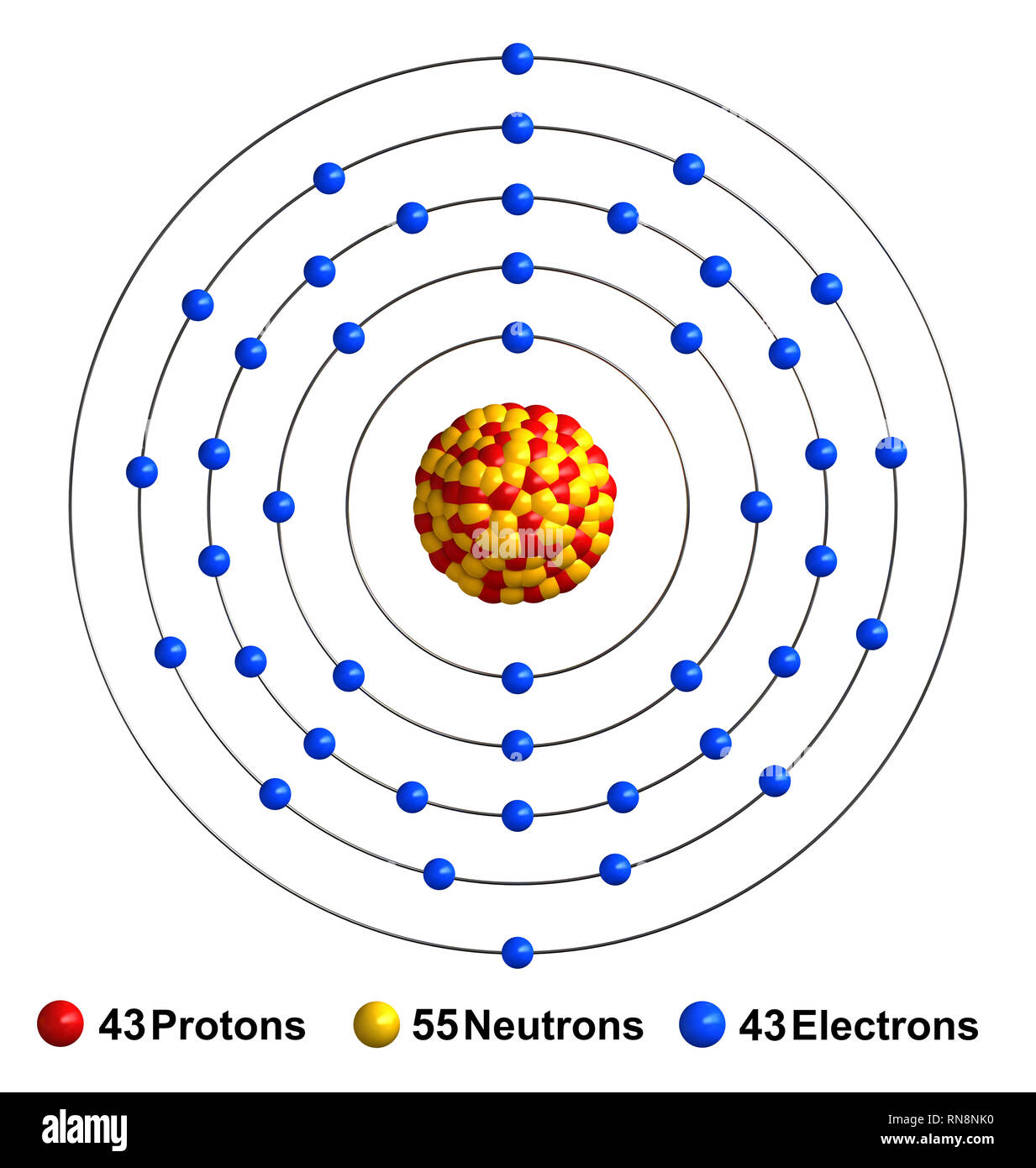 Technetium atom hi-res stock photography and images - Alamy