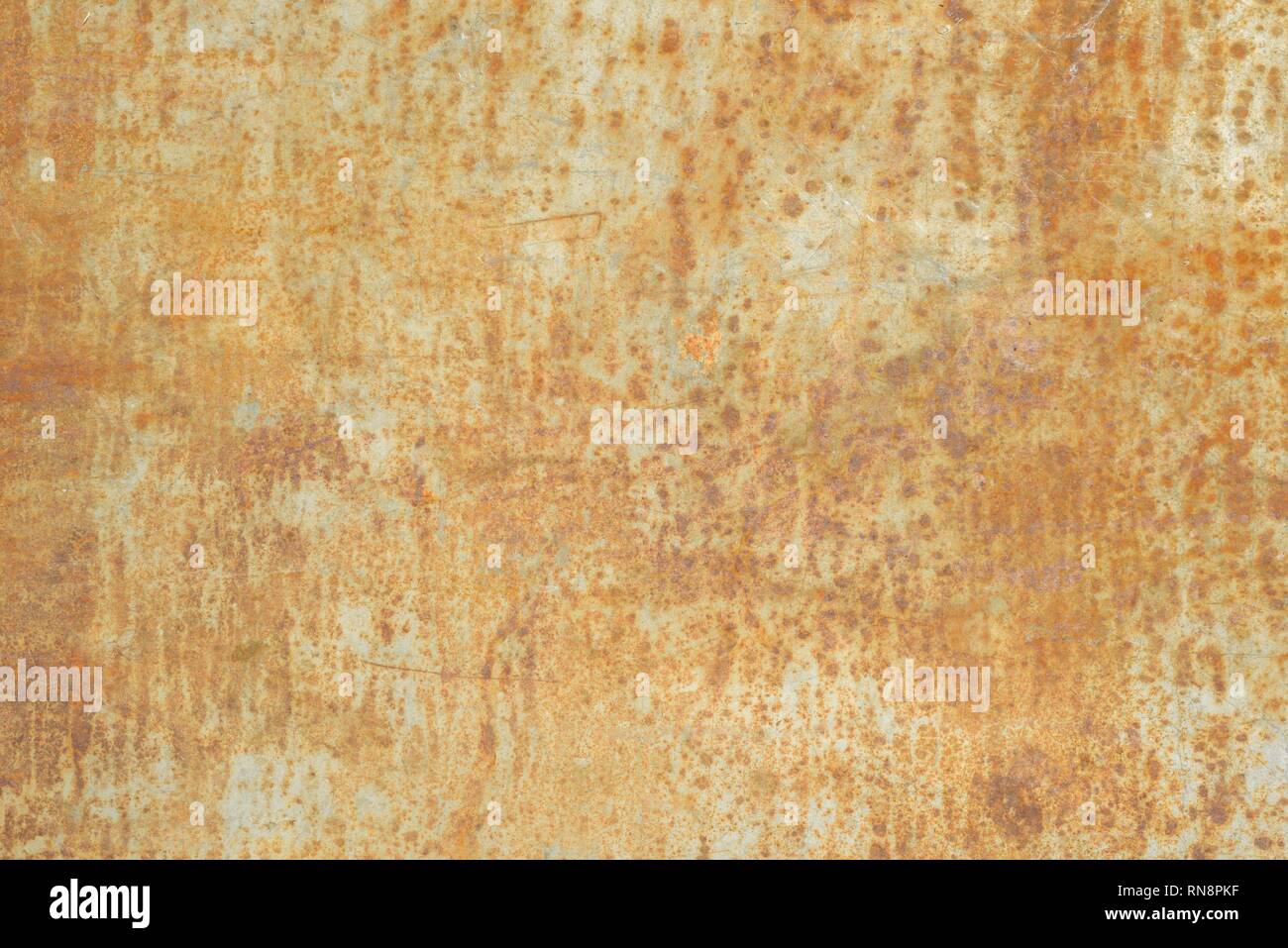 Abstract corroded rusty metal background texture, gray brown. Stock Photo