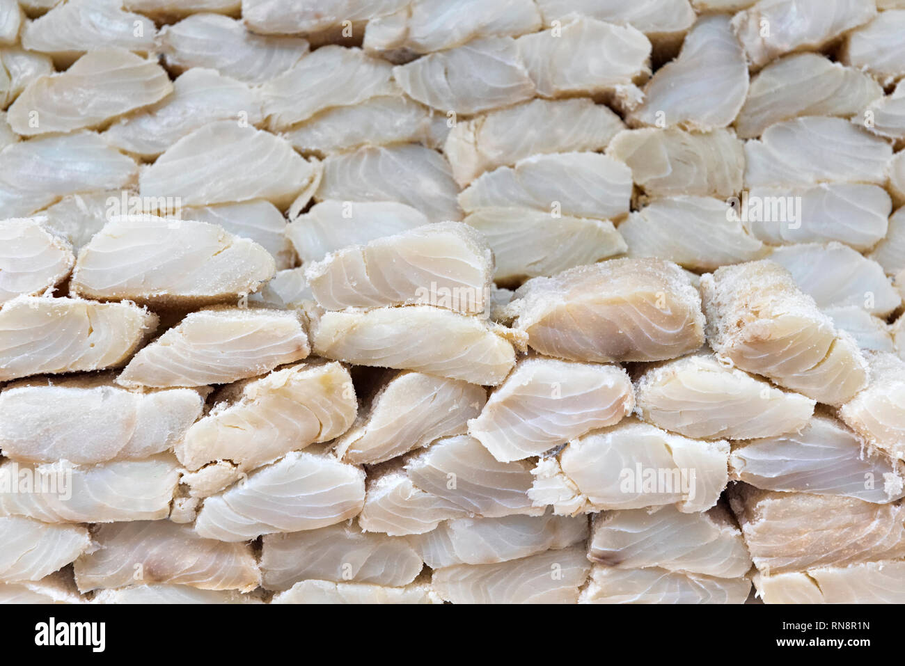 Dried and salted cod Stock Photo Alamy