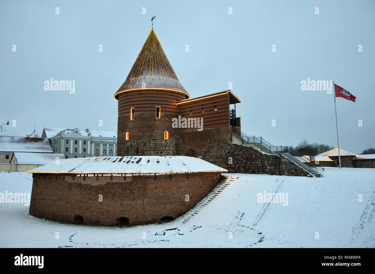 Kaunas Castle, Kaunas, Lithuania, December 2018 Stock Photo