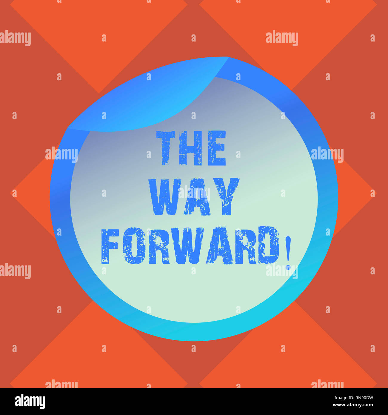 Handwriting text writing The Way Forward. Concept meaning Direction to ...