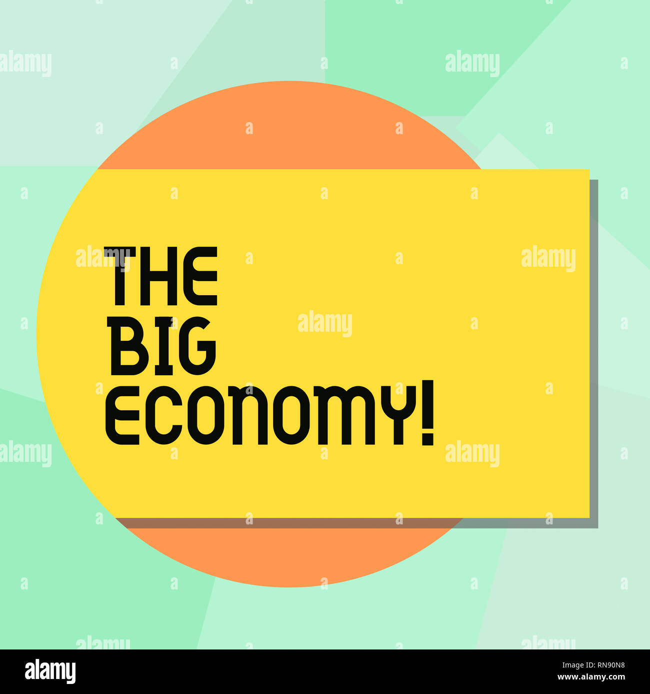 Conceptual hand writing showing The Big Economy. Business photo ...