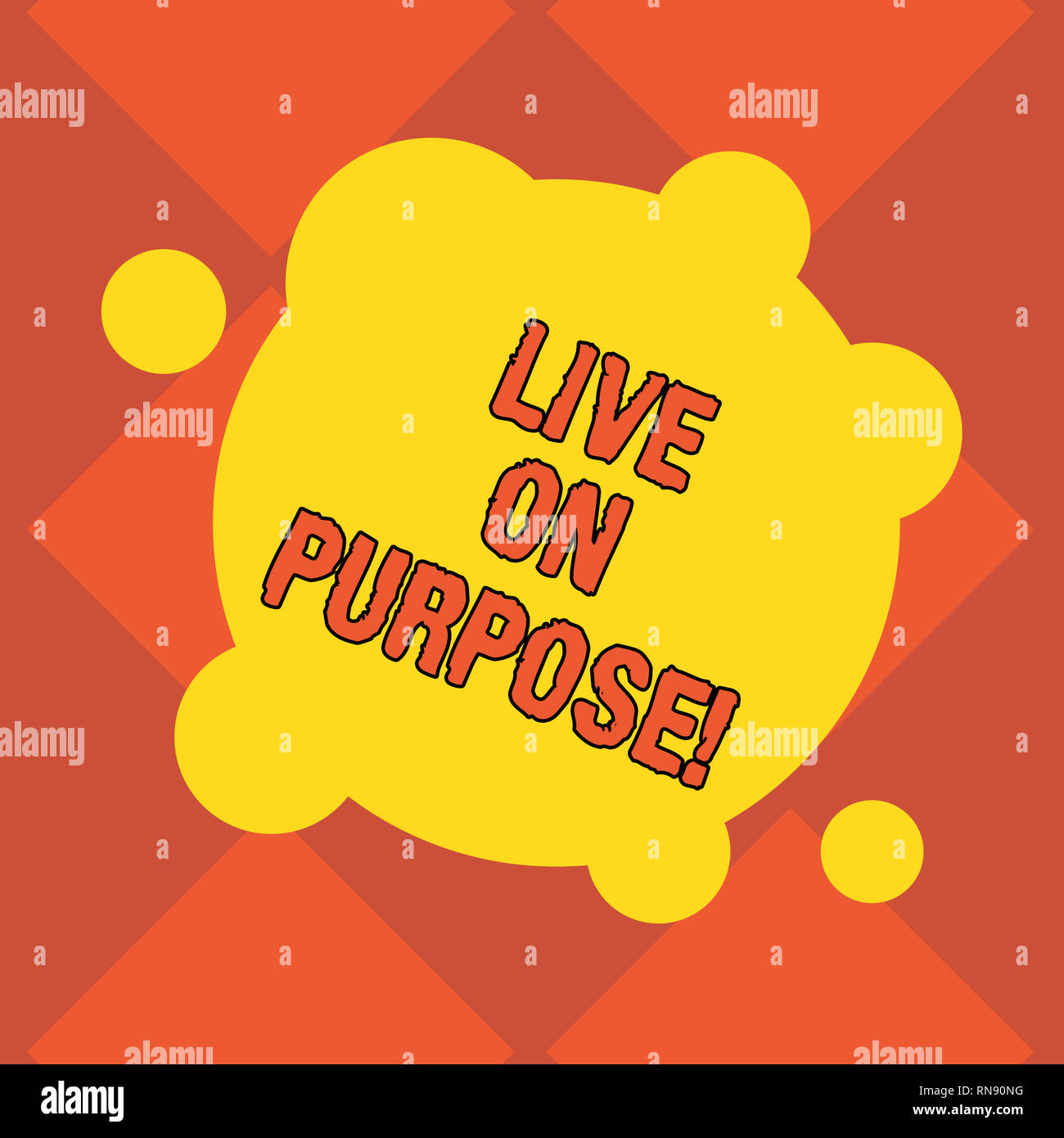 Handwriting Text Writing Live On Purpose Concept Meaning Have A Goal Mission Motivation To Keep Going Inspiration Blank Deformed Color Round Shape Wi Stock Photo Alamy