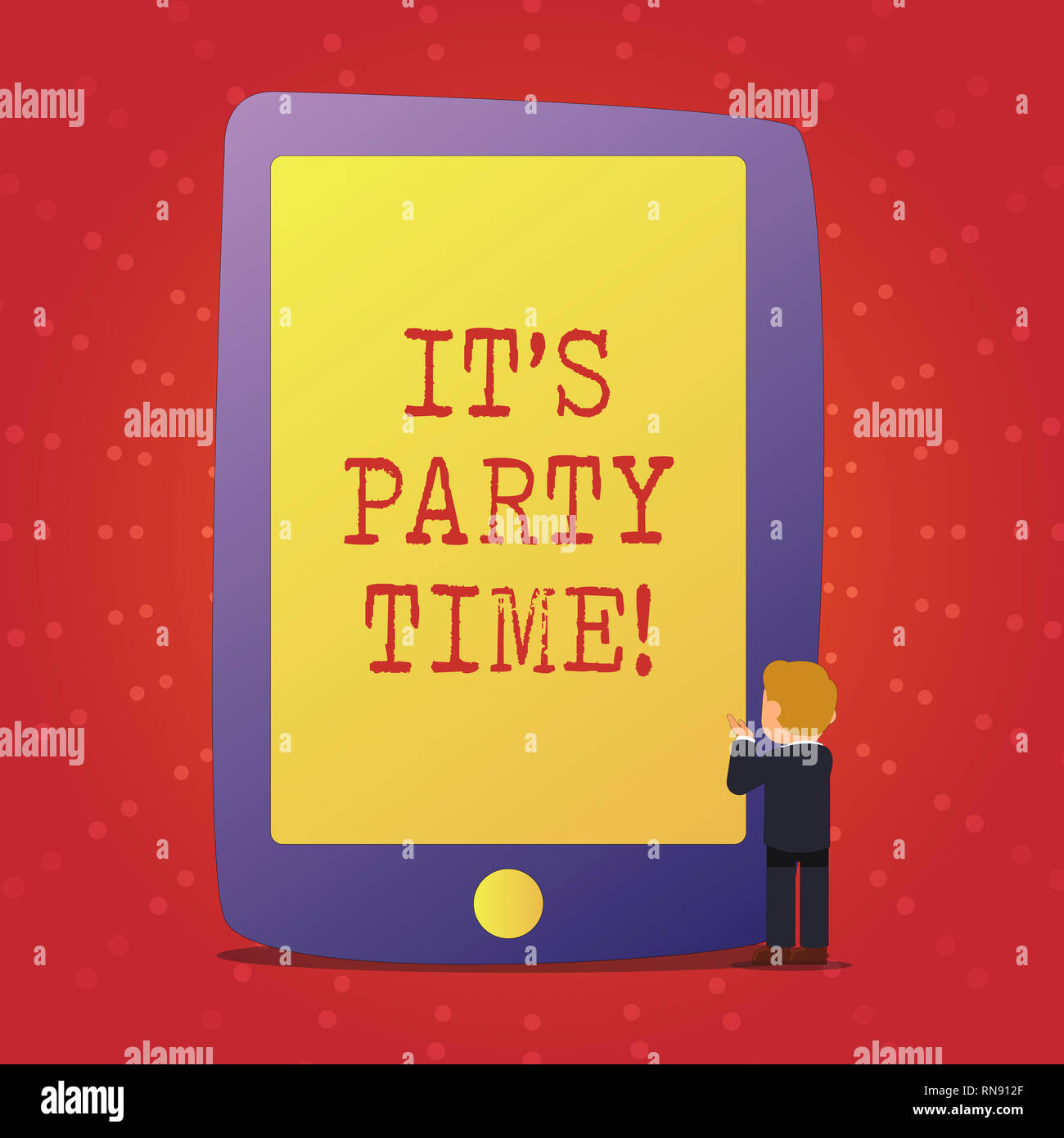 Text sign showing It S Party Time. Conceptual photo Right moment to ...