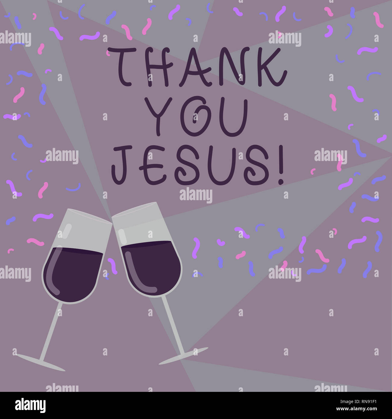 Text sign showing Thank You Jesus. Conceptual photo Being grateful ...