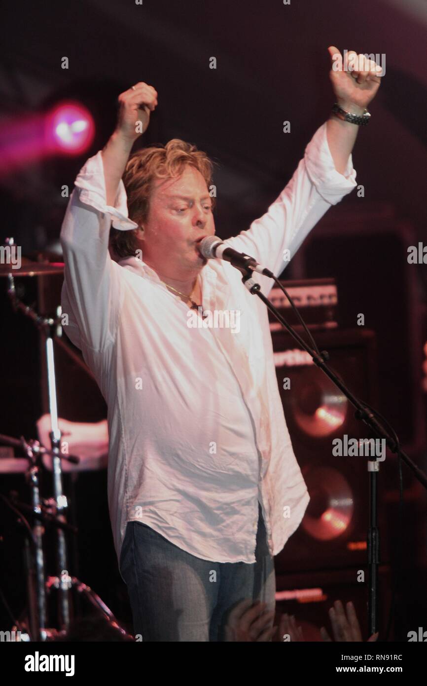 Guitarist Vocalist And Entertainer Rick Derringer Best Known His Song Rock And Roll Hoochie Koo Is Shown During A Concert Performance Stock Photo Alamy