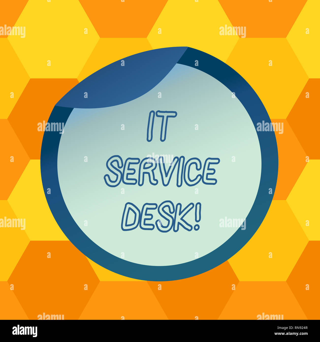 Handwriting Text It Service Desk Concept Meaning Technological