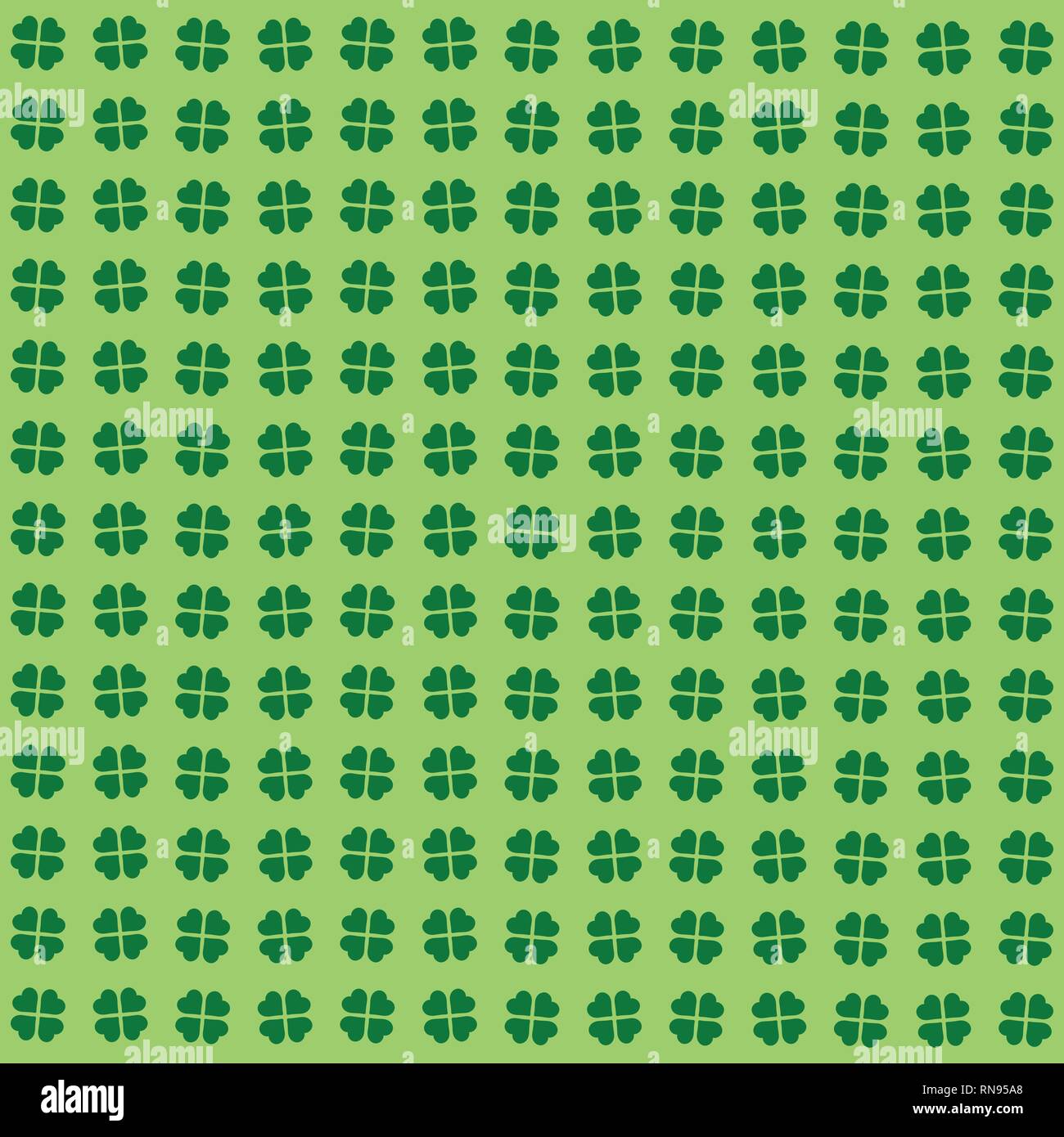 Green seamless pattern with clovers, shamrock leaves for St. Patrick's ...