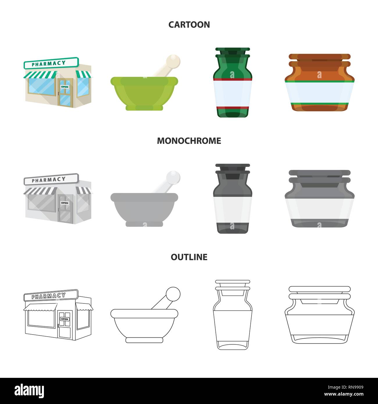 bottle,bowl,plastic,building,pestle,vial,mortar,label,drugstore,grind ...
