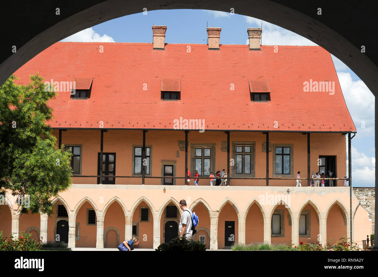 Gothic Bishop's palace built in 1470 in Gothic Egri var (Eger Castle) bulit in XIII century in historic centre of Eger, Hungary. July 12th 2009 © Wojc Stock Photo