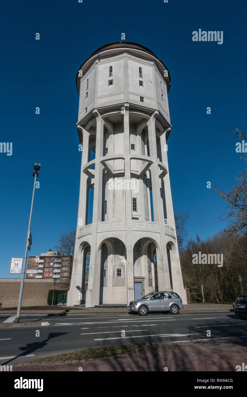 Emden Water Tower, Art Nouveau tower, Emden, East Frisia, Lower Saxony, Germany Stock Photo
