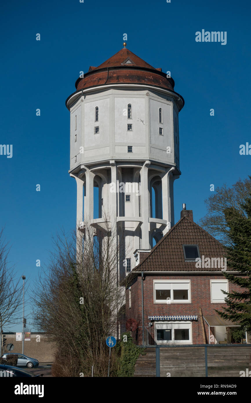 Emden Water Tower, Art Nouveau tower, Emden, East Frisia, Lower Saxony, Germany Stock Photo
