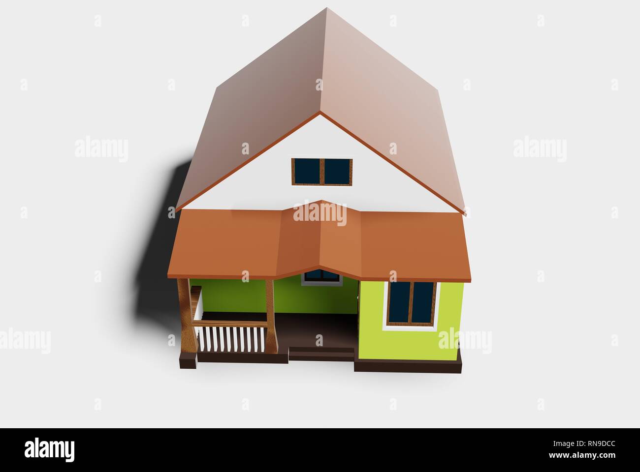 house modern contemporary style isolated on white background Stock ...
