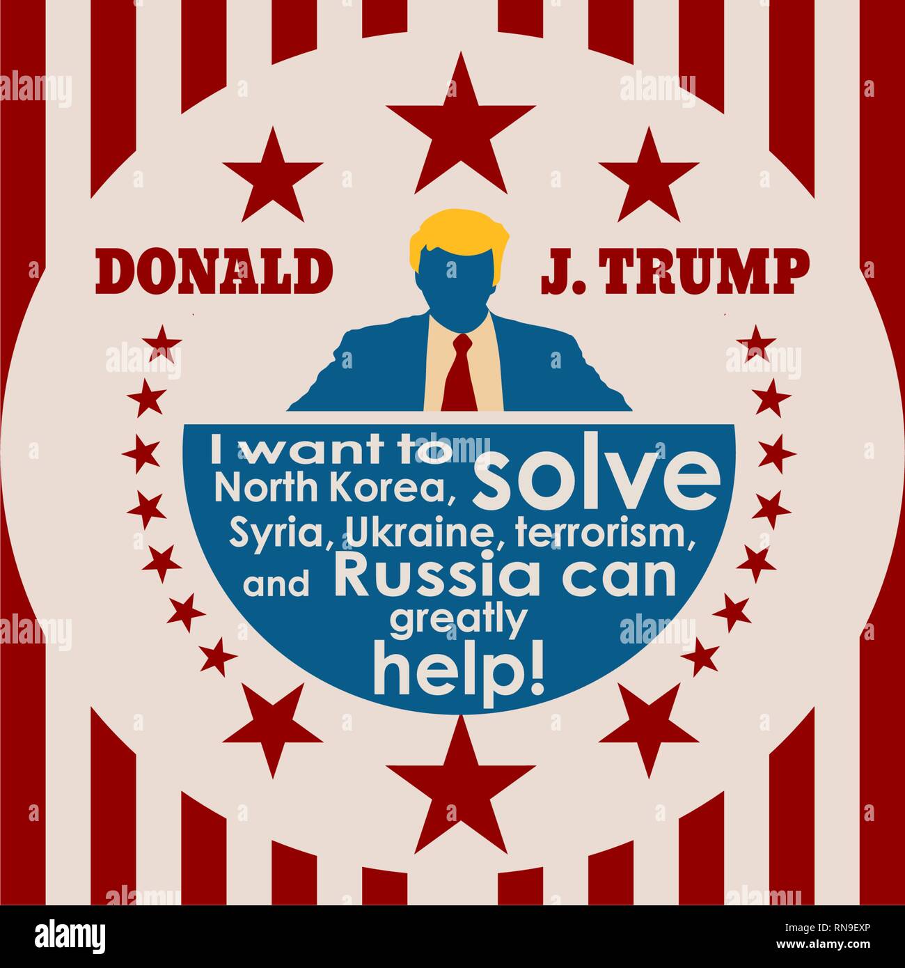 Donald trump face speech Stock Vector Images - Alamy