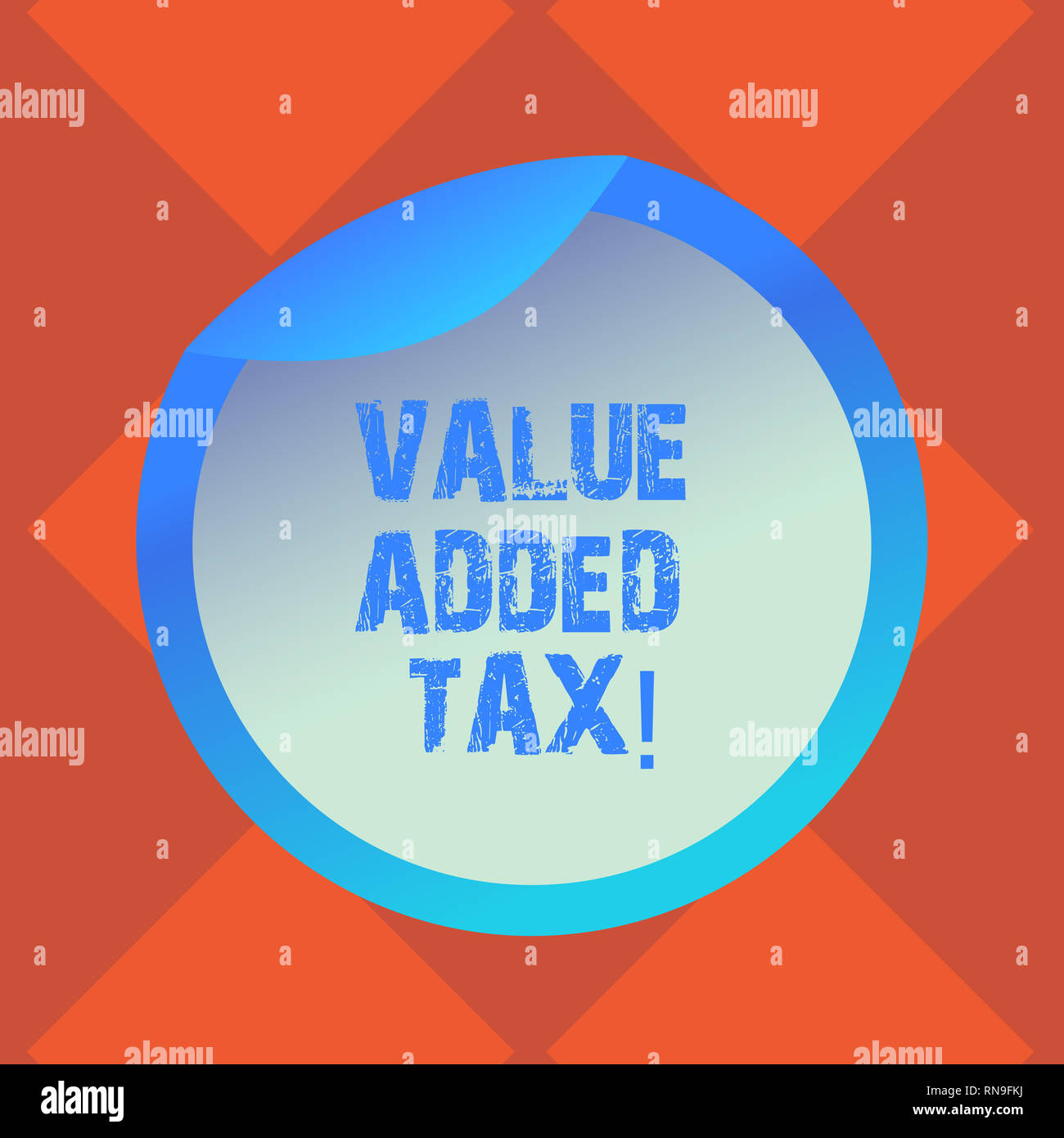 Handwriting text writing Value Added Tax. Concept meaning Amount 