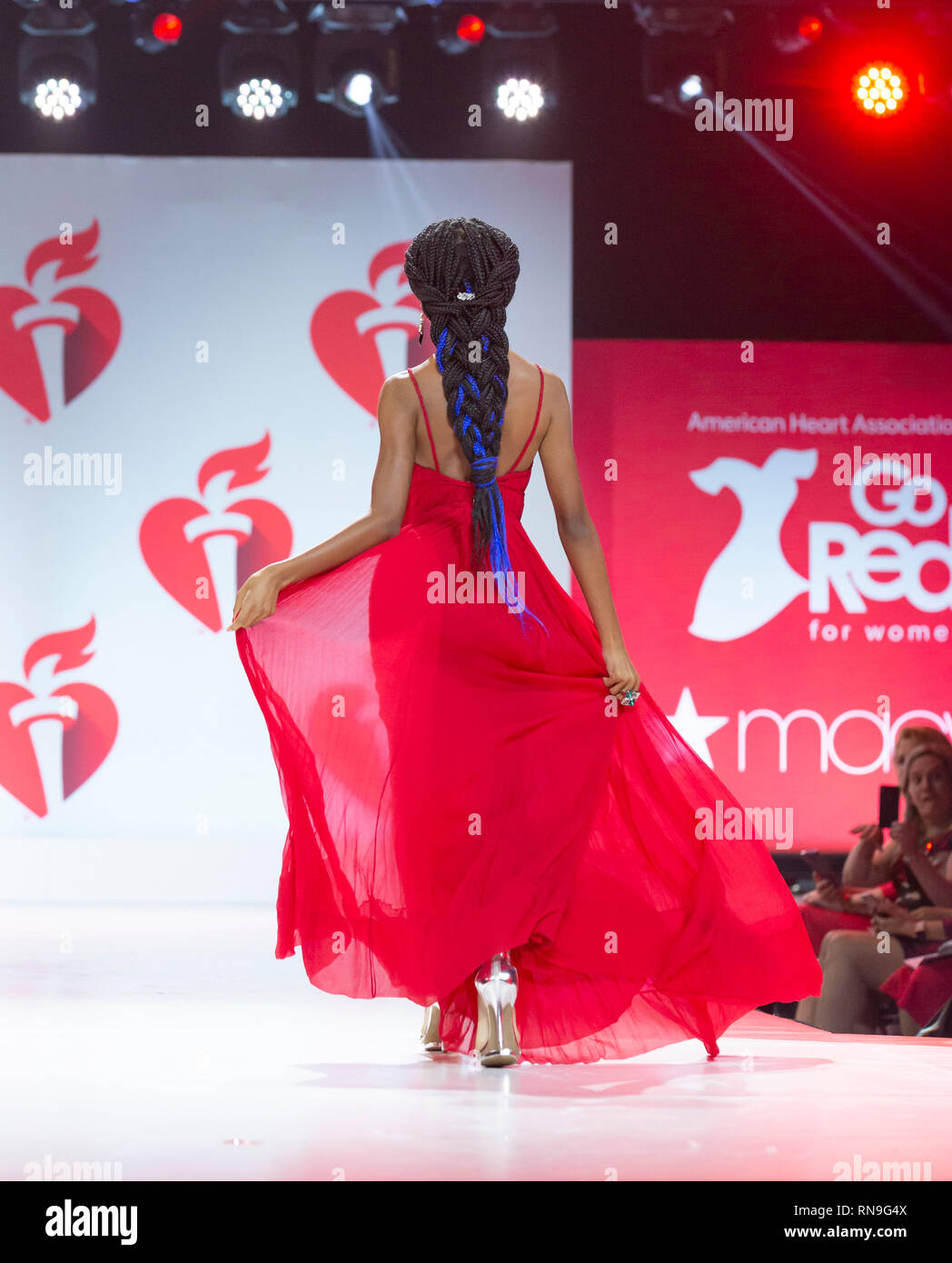 New York, NY - February 7, 2019: Skai Jackson wearing dress by Carolina  Herrera walks runway for Red Dress Collection 2019 Go Red for Women at  Hammerstein ballroom Stock Photo - Alamy