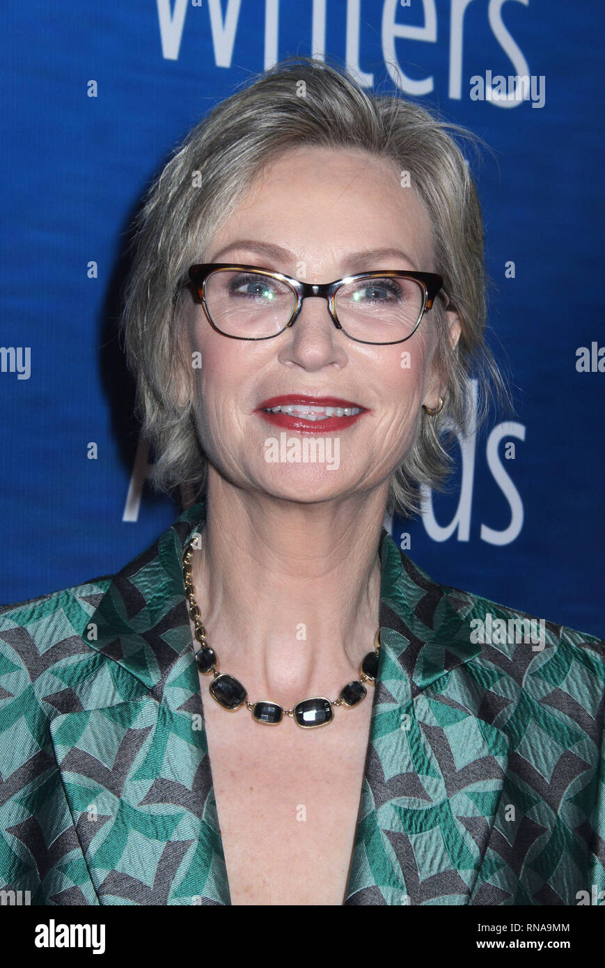 Los Angeles, USA. 17th Feb, 2019. Jane Lynch  02/17/2019 2019 Writers Guild Awards held at The Beverly Hilton in Beverly Hills, CA  Photo: Cronos/Hollywood News Credit: Cronos/Alamy Live News Stock Photo