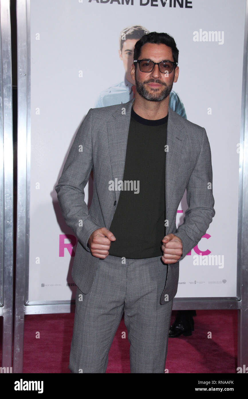 Tom Ellis  02/11/2019 The World Premiere of 'Isn't It Romantic' held at the Theatre at Ace Hotel in Los Angeles, CA  Photo: Cronos/Hollywood News Stock Photo