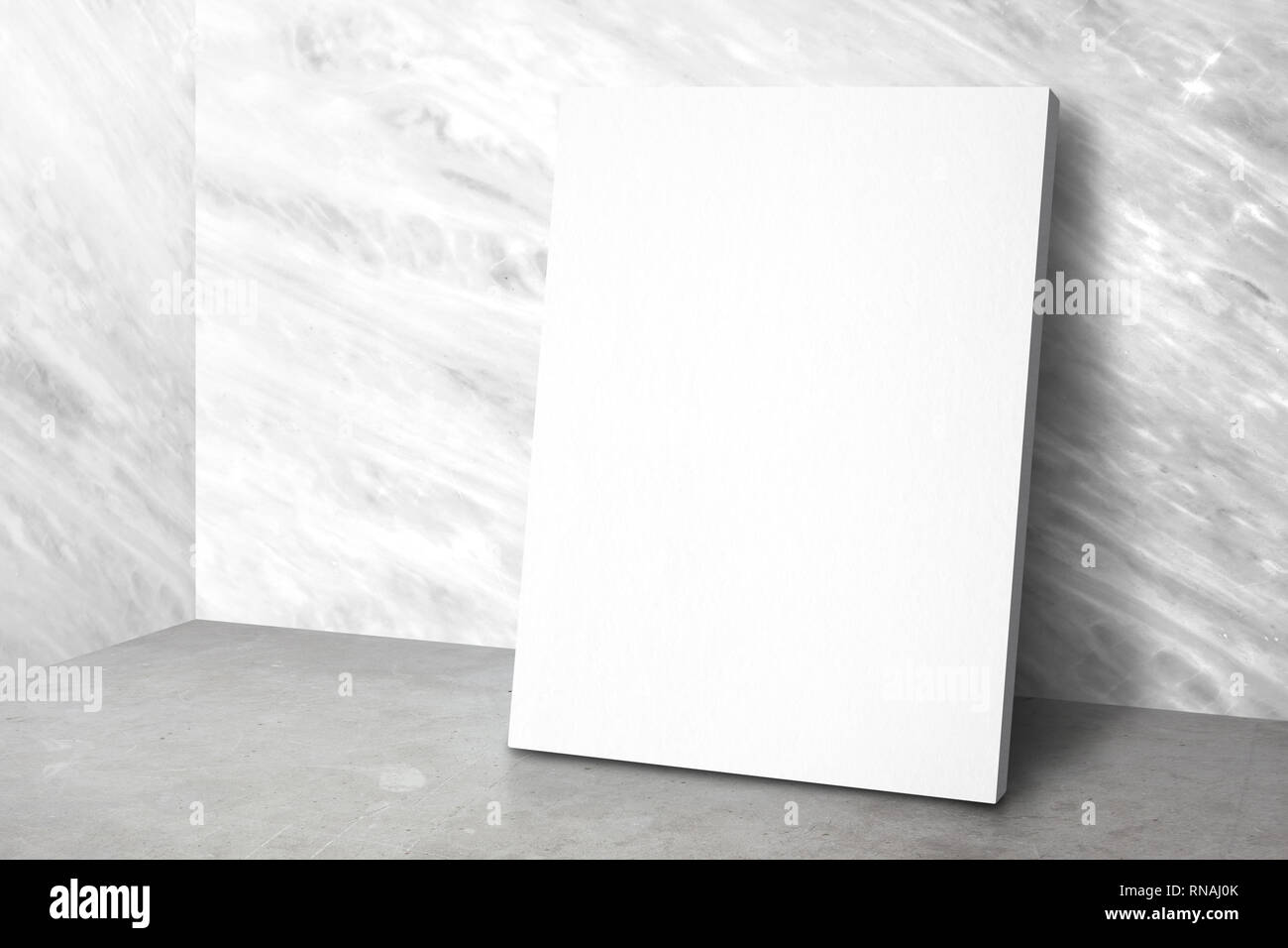 Download Blank Poster At Corner Studio Room With Marble Wall And Concrete Floor Background Mock Up Studio Room For Display Or Montage Of Product For Advertisin Stock Photo Alamy