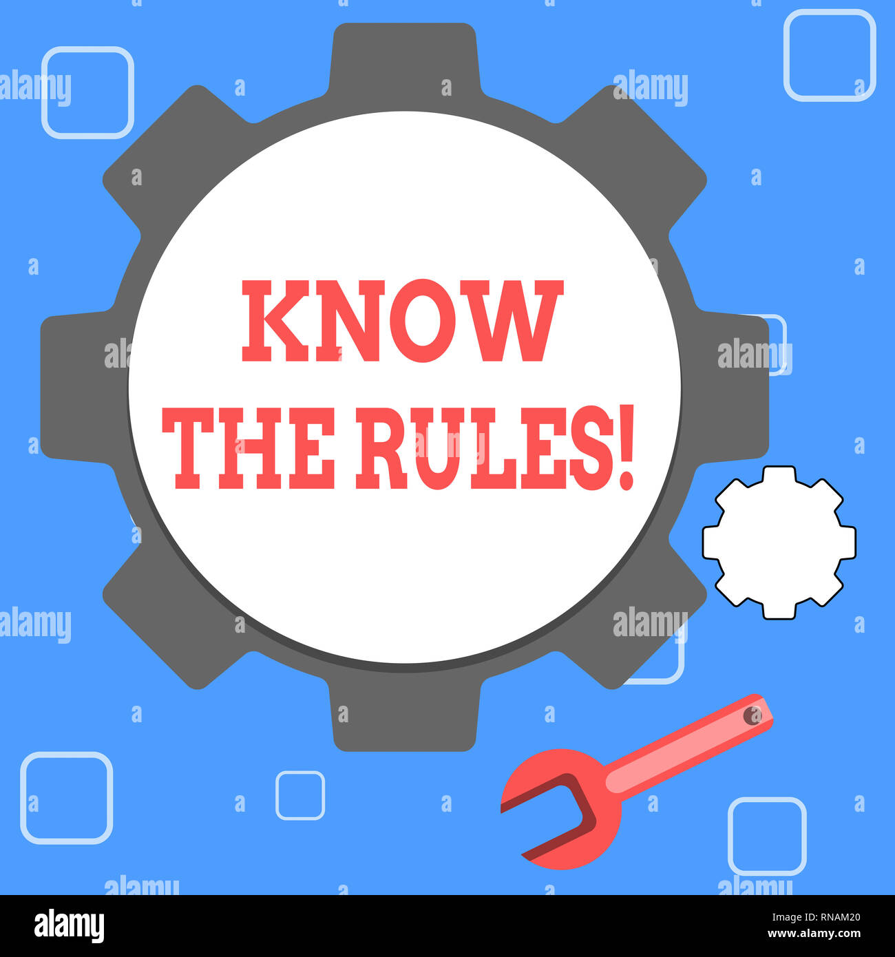 Handwriting text Know The Rules. Concept meaning Learn the accepted ...