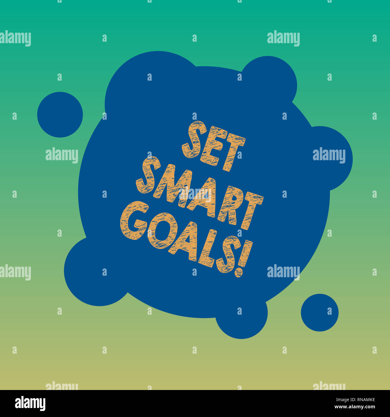 Handwriting Text Set Smart Goals Concept Meaning Establish Achievable Objectives Make Good Business Plans Blank Deformed Color Round Shape With Small Stock Photo Alamy
