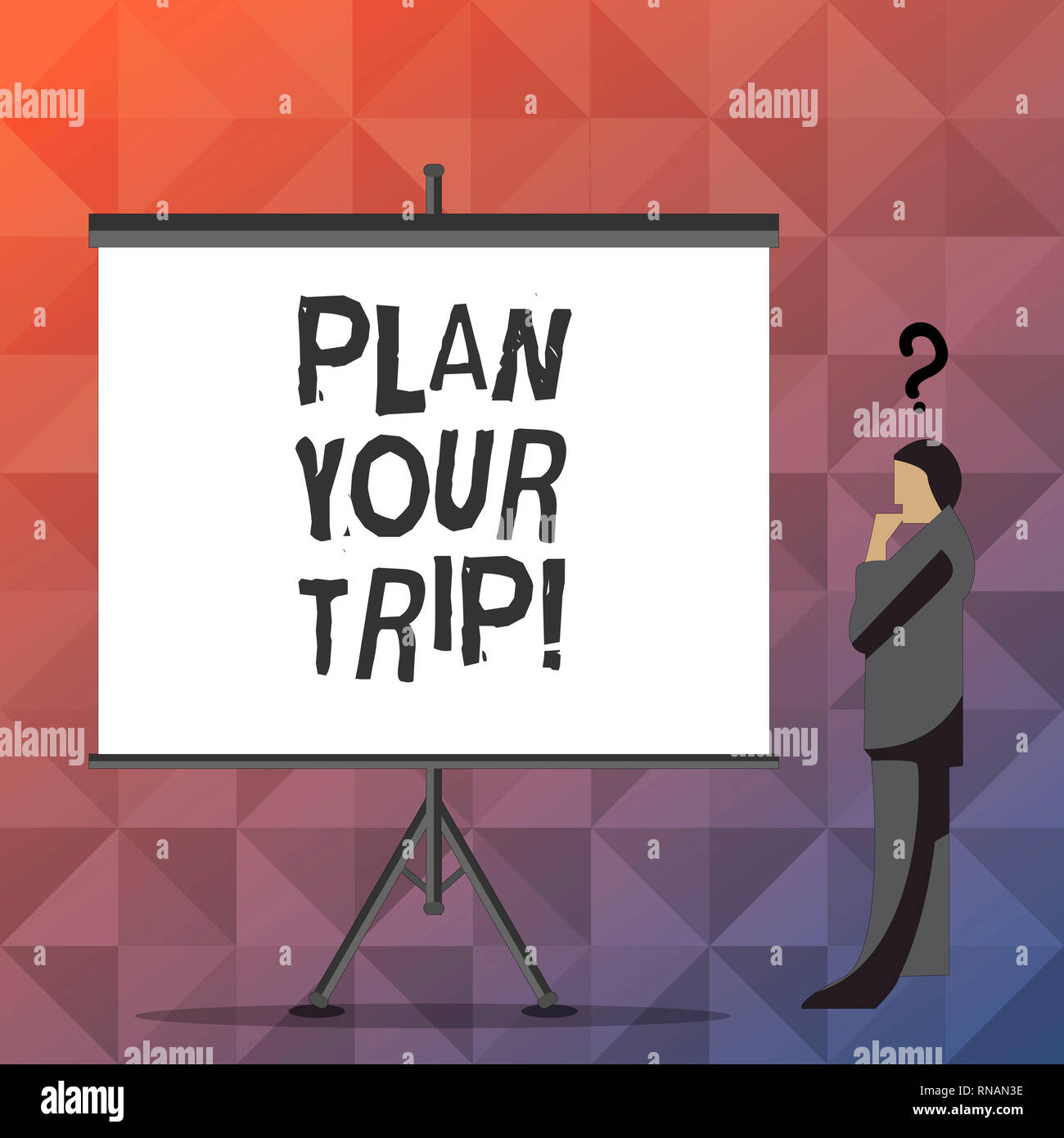 Handwriting text Plan Your Trip. Concept meaning Schedule activities to enjoy while traveling