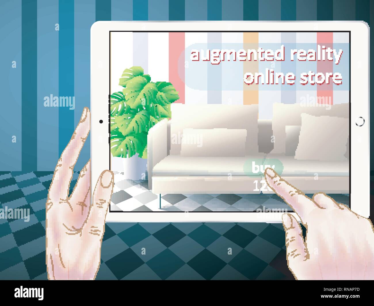 Holding camera hand hands Stock Vector Images - Alamy