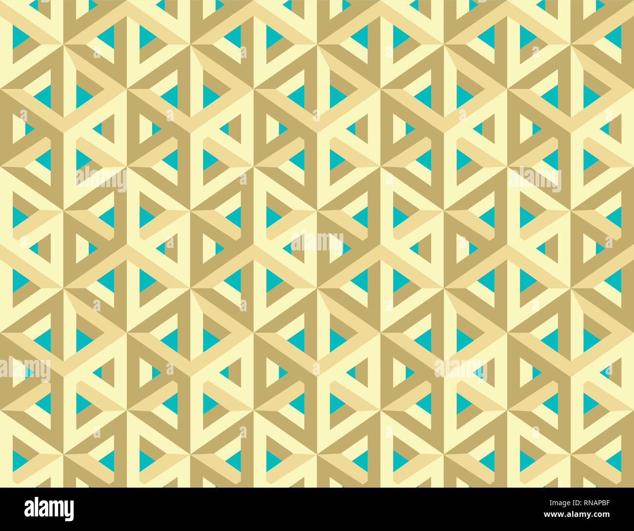 Escher style, isomeric figures. Stock Vector