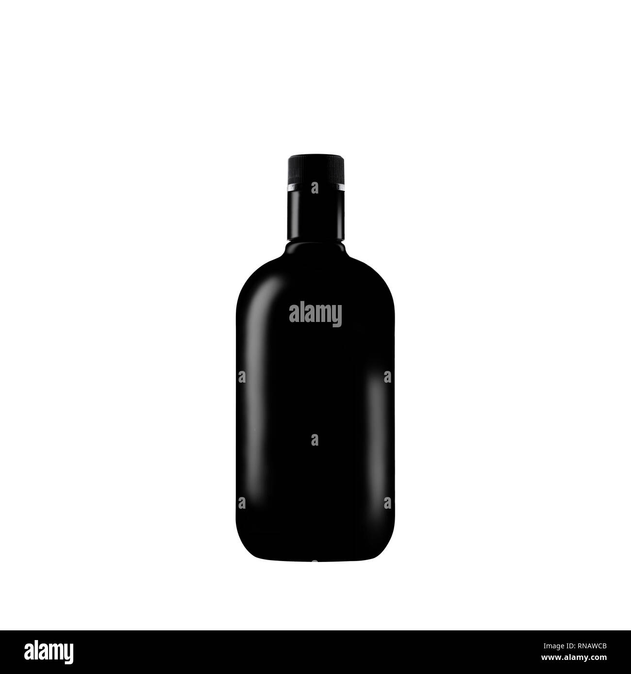 black bottle Stock Photo