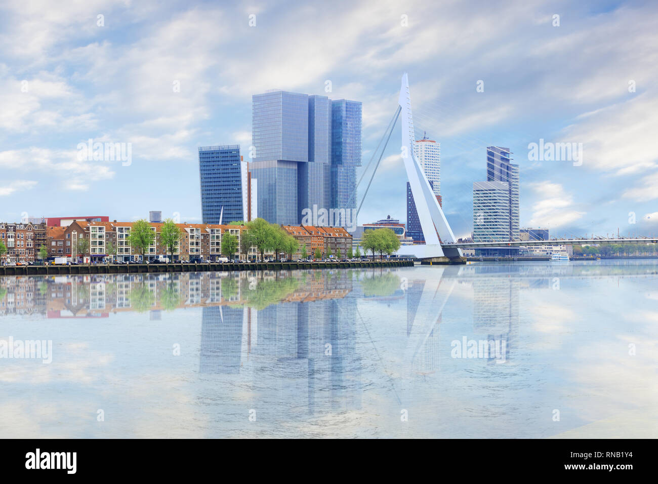 Panorama of Rotterdam Stock Photo